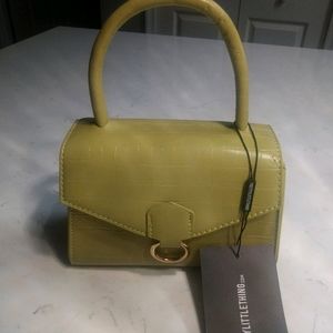 Green Mini Structured Handbag
